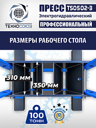 Пресс гидравлический 100 тонн с электроприводом, TS0502-3